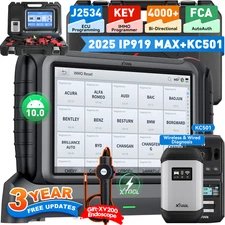 XTOOL IP919 MAX KC501 Car IMMO Key Program J2534 Programming Diagnostic Tool FCA