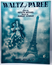 WALTZ OF PAREE - 1952 UK sheet music - Eiffel Tower