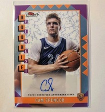 2024-25 Topps Finest Rookie Autograph Cam Spencer RFA-CS Grizzlies