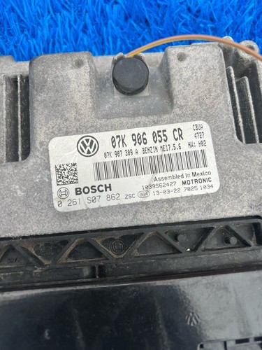 13-14 Volkswagen Passat 2.5L Engine Computer Module ECU ECM PCM 07K 906 055 CR - Picture 2 of 2