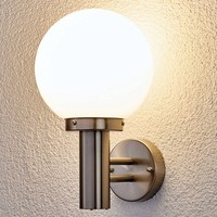 Lindby Edelstahl Wandlampe Aussen, Wandleuchte Aussen, AußEnleuchte IP44, AußEnl