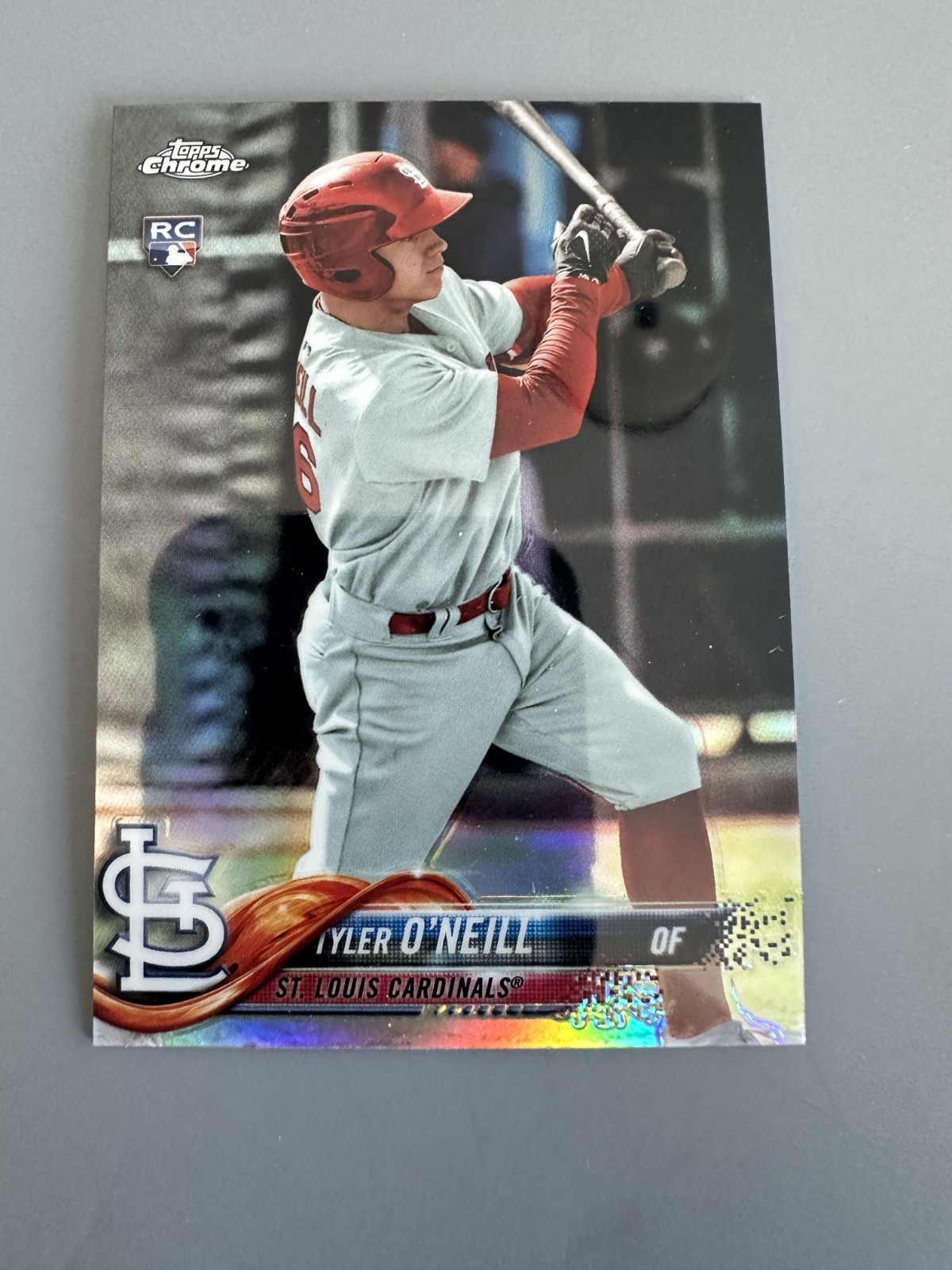2018 Topps Chrome Refractor Tyler O'Neill #35 Rookie RC Cardinals