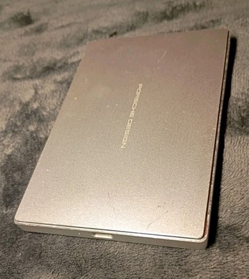 SEAGATE LACIE PORSCHE SLIM DESIGN 2TB HARD DRIVE LRD0PS2 USB-C Previously Used
