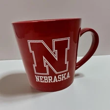 Nebraska Cornhuskers Red "Nebraska Alma Mater" Ceramic Coffee Mug 16 oz