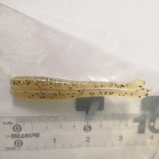 89 Gary Yamamoto 3.5 Inch Cut Tail Light Watermelon Black Flake   Gold Bass Fish