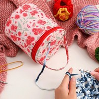 Robuste HäKeltasche Mit Griff, HäKel- Und StrickzubehöR-Halter,