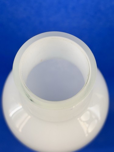 Torre Tagus White Modernist Cased Glass Bottle Vase Tall 16” Contemporary - Picture 7 of 9