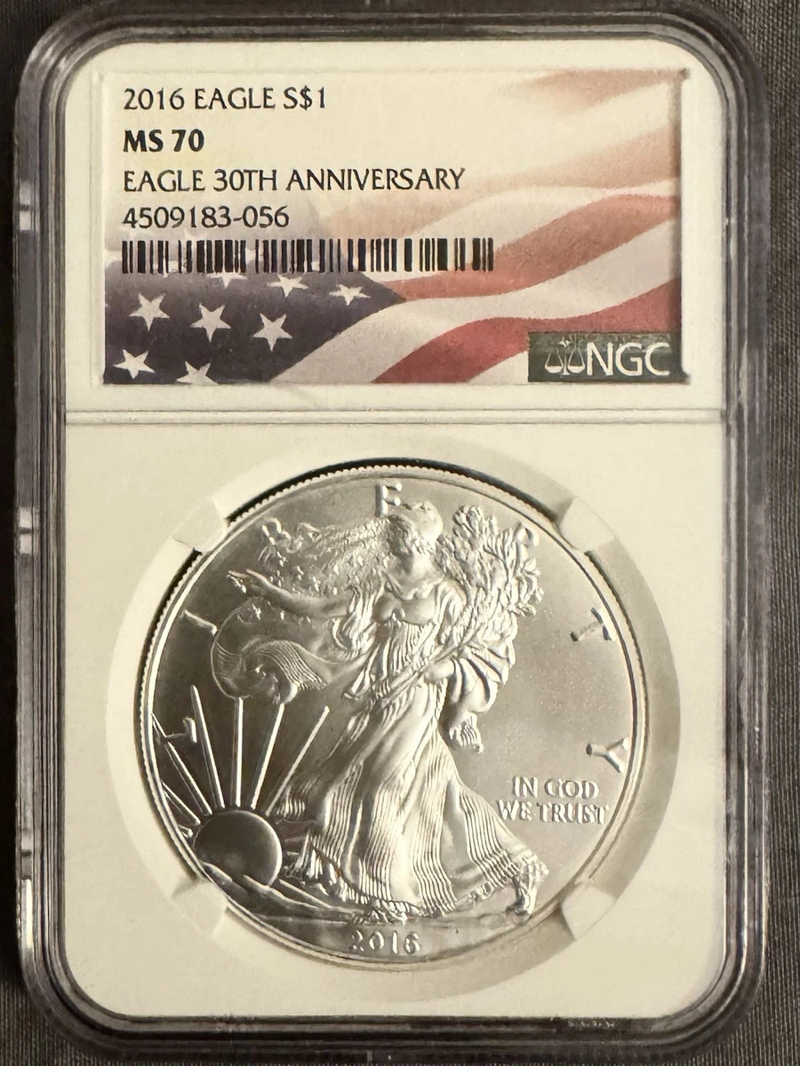 American Eagle MS 70 Graded 2016 Silver Bullion Coins for sale | eBay