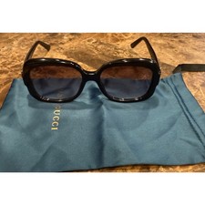 Vintage GUCCI-Black Square Frame 1973 GG Sunglasses-3190/S