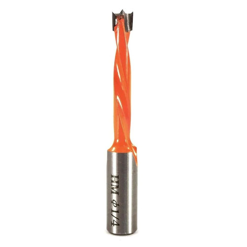 Whiteside DB250-70LH Left Hand Brad Point Dowel Drill 1/4"CD, 70mmOAL