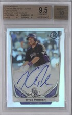 2014 Bowman Prospect Chrome Refractor /500 Kyle Parker BGS 9.5 GEM MINT Auto 2o2