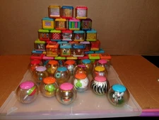 FISHER PRICE 50 PEEK A BOO BLOCKS & ROLL A ROUNDS SENSORY TOYS MIXED LOT # 3