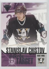 2002 Pacific Private Stock Titanium Right on Target Stanislav Chistov Rookie RC