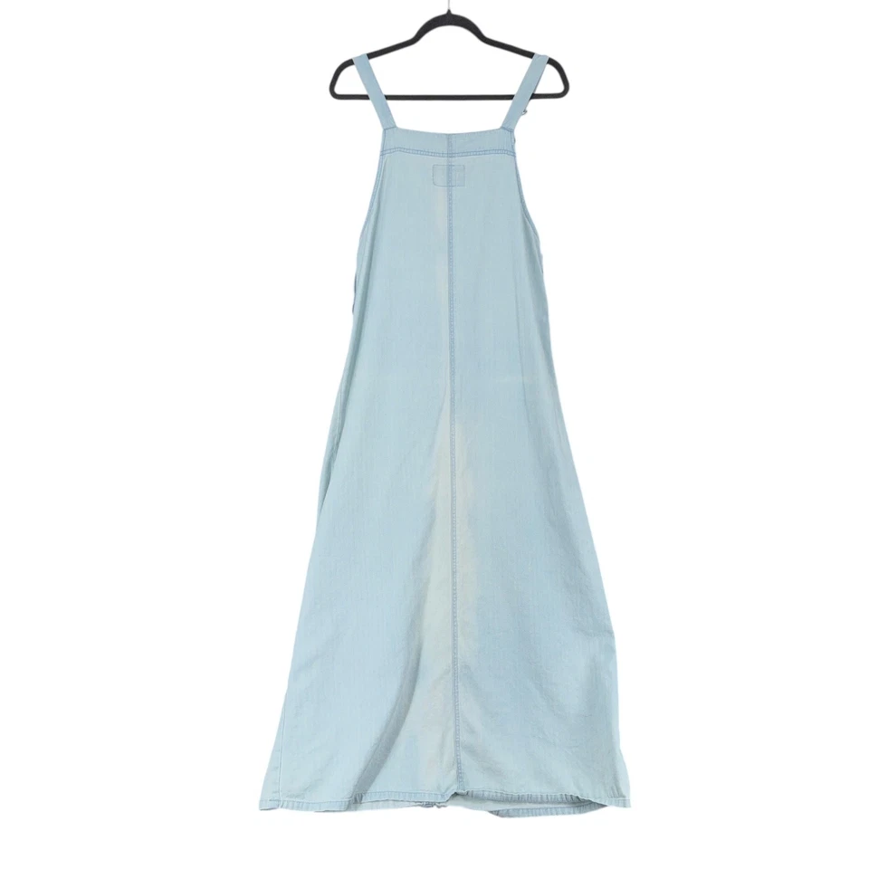 Directives Light Wash Denim Maxi Vintage Dress Women's Size Medium Pockets - Image 2 of 4