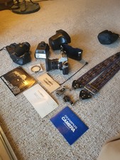 Olympus OM10 35mm Film Camera w/ Multiple Lenses Lens VERY WELL CARED FOR EXTRAS