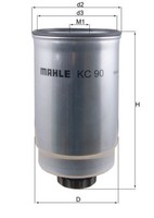 Mahle Kraftstofffilter KC 90 Anschraubfilter FüR Ford LDV Transit Convoy Tourneo