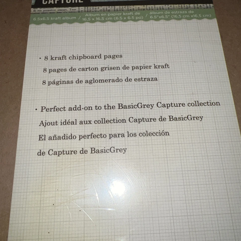 Mini Chipboard Craft Album 8 pages 6.5x6 Pages Book Capture Memories New - Imagem 3 de 4