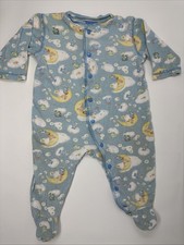 Vintage 2004 Care Bears Sleeper One Piece Romper Blue Moon Size 9 Months