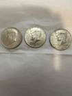 1965- 1967 Kennedy Half Dollar 40% SILVER Lot of 3 Good Condition