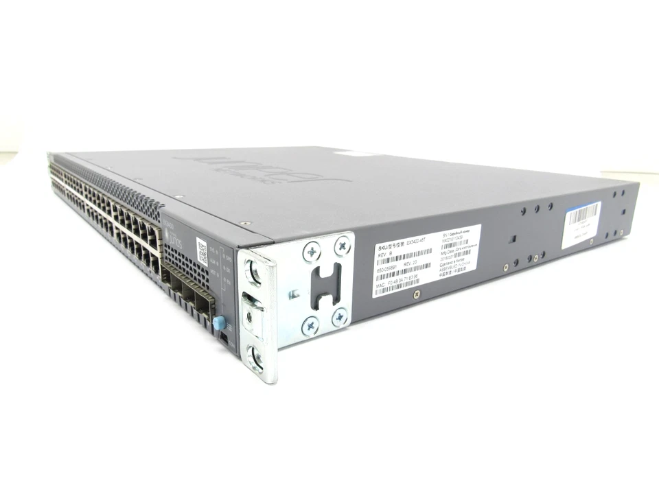 Juniper EX3400-48T 48-Port 10/100/1000 JPSU-150W-AC-AFO w/RMK - Image 4 of 4