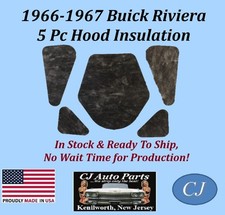 Rem 1966-1967 Buick Riviera 5 Pc Hood Insulation - 1 Thick - Buk-hin-090
