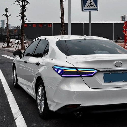 LED RGB Tail Lights For Toyota Camry 2018-2024 Rear Lamps Sequential Turn Signal - Picture 15 of 23