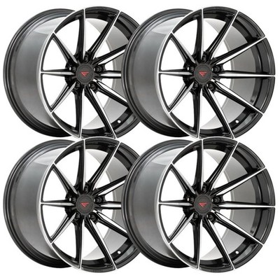 (Set-4) Ferrada FR10 22x10 5x120 Graphite Machine 25mm Wheels Rims 22 Inch