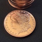 20x 1 oz .999 Copper Rounds MORGAN Dollar Eagle Design Tube 20 oz Bullion Lot 🔥 — photo 6