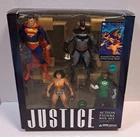 DC Direct Justice Action Figure Box Set Batman Superman WW GL New Sealed
