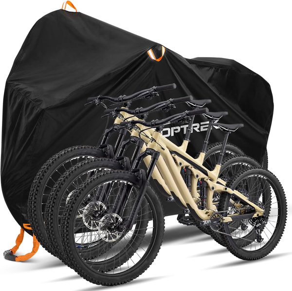 Toptrek Fahrradabdeckung 3 FahrräDer Wasserdicht 210D Oxford Fahrradgarage Abdec-image