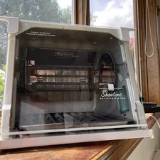 Ronco Compact Showtime Rotisserie & BBQ Oven - Model 4000 White W/ Extras