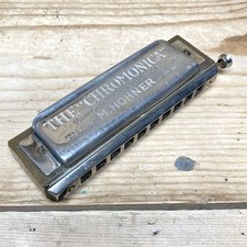 M. Hohner The "Chromonica" Harmonica Germany Key C 10 Hole Vintage