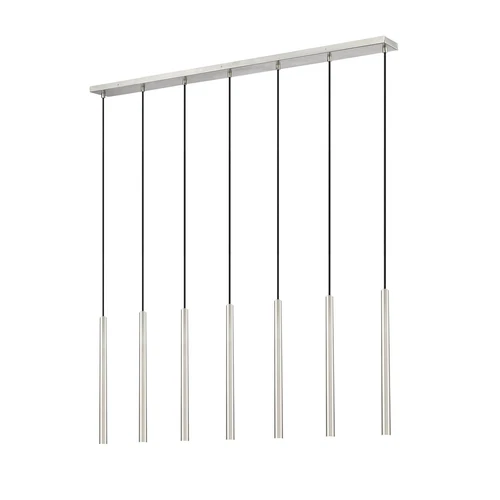 7 Light Linear Chandelier - Picture 6 of 6