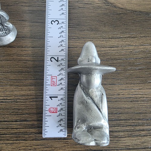 Degrazia Pewter Family of 10 Miniature 2 to 2.5" Signed SoutWest Figurines - Picture 12 of 13