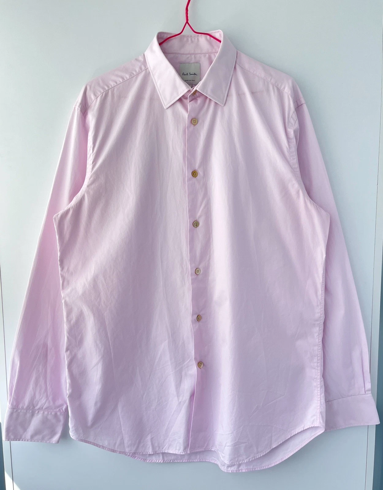 Paul Smith Main Line Pink Dress Shirt 16 41 L Luxury Cotton Made in Italy
Opens in a new window or t