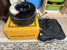 KODAK CAROUSEL 600 Slide Projector Tested Power Light Fan Works Tray Vintage