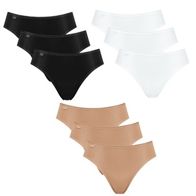 Sloggi Damen Tai, 3er Pack - 24/7 Microfibre, einfarbig