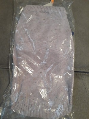 Top Paw Trendy Knit Dog Sweater Lavender Size Medium Warm Winter