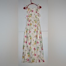 A New Day Women's Ruffle Sleeve Satin Maxi Dress Ladies Size XS NWT Spring Wear