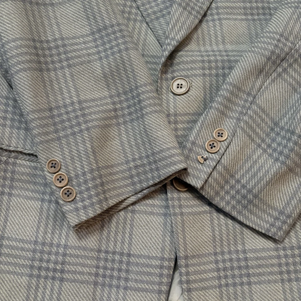 Chaqueta Blazer Abrigo Deportivo SAKS FIVE AVENUE 100% Lana Hombre 38 R Multicolor a Cuadros Foto 3 de 4