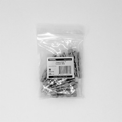 VESSEL Impact Ball Torsion Bits SQ2X50 25PC (Bulk)
