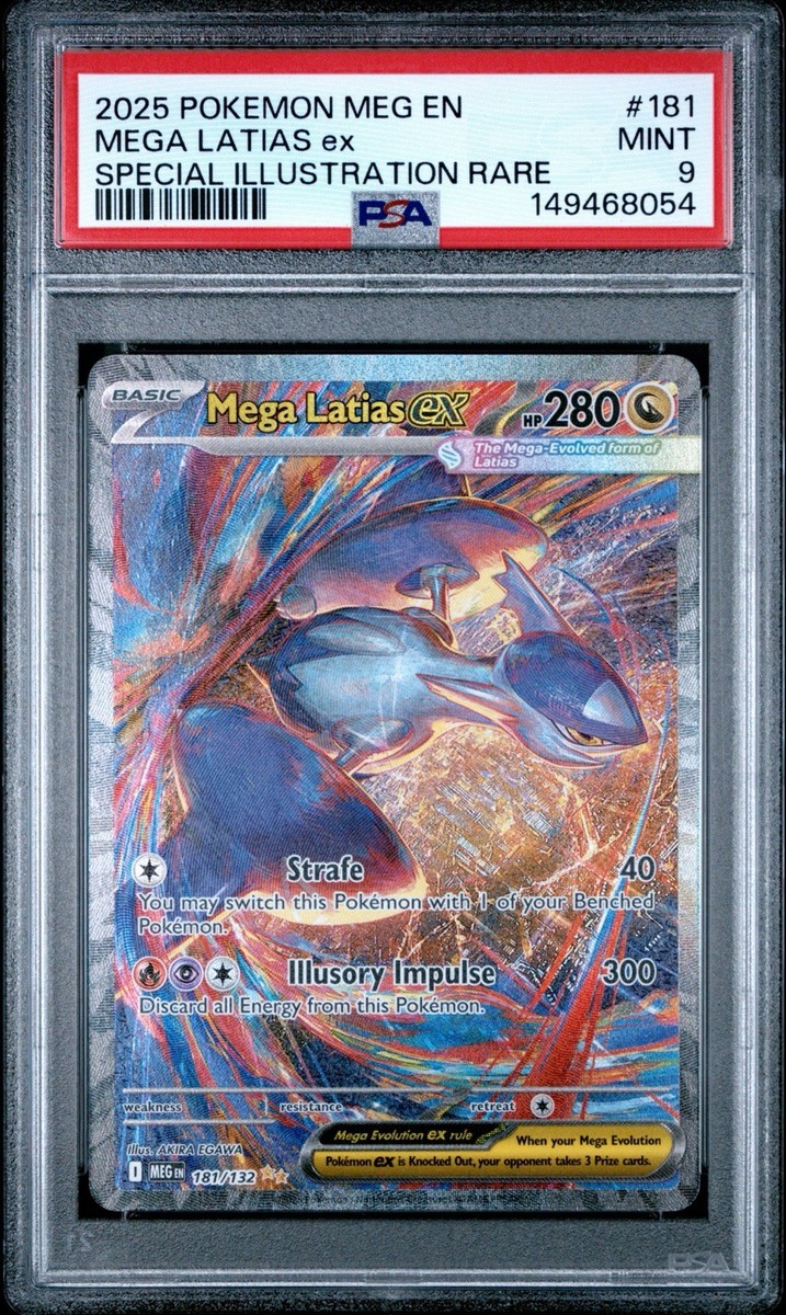 2025 POKEMON MEG EN-MEGA EVOLUTION #181 MEGA LATIAS EX PSA 9 132