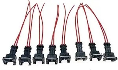 8 Pack Fuel Injector Connector Pigtail Wiring Plugs Clips Cut Splice for Any RC