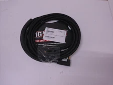 Pig Hog PCH10BKR Black Woven Instrument Cable, Straight - Right Angle, 10FT