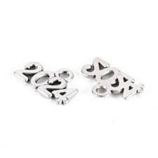 12 Birth Year 2024 Graduation Number Charms 14x10 mm Antique Silver Tone 1456