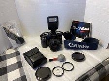   Canon EOS Rebel Film Camera w/ 35-80 mm EF zoom lens 1:4-5.6 Lens And More