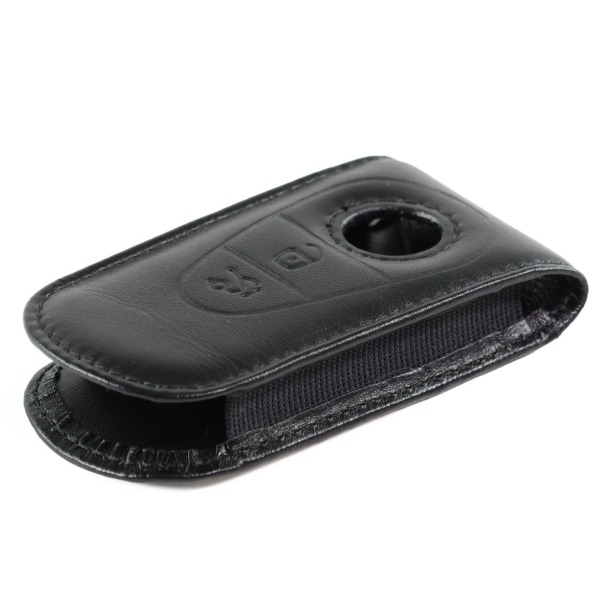 Schlüssel Sleeve 8. Generation Rindleder Schwarz Original Mercedes 