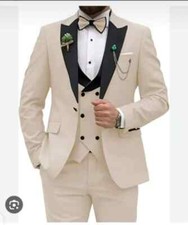 Business Men's Suit 3piece Bridegroom Man Wedding Dress Costume Homme