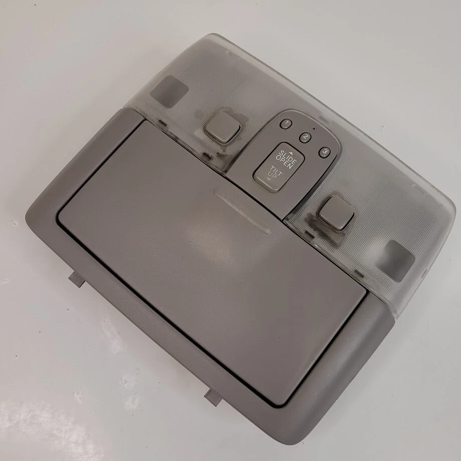 02-06 Lexus ES300 ES330 consola superior luz domo techo corredizo HomeLink gris OEM Foto 2 de 4
