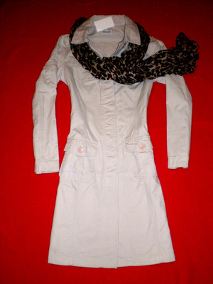 MELROSE MANTEL TRENCHCOAT KURZMANTEL JACKE PARKA BOHO BLOGGER Gr. S 36 NEU!